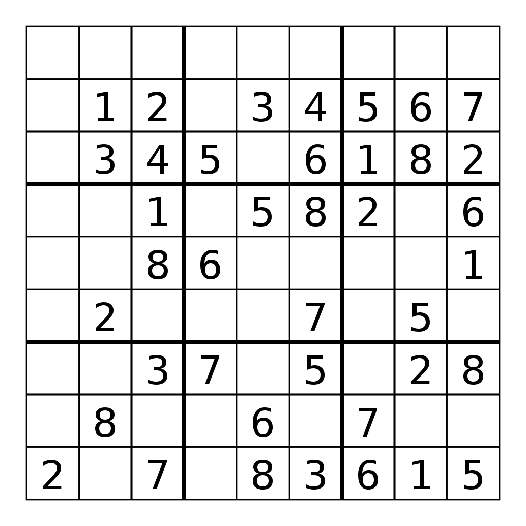 Picture of sudoku